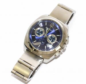 PAUL SMITH ファイナルアイズ クォーツ クロノグラフ デイト 腕時計 ウォッチ シルバーカラー 青 ブルー