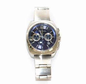 PAUL SMITH ファイナルアイズ クォーツ クロノグラフ デイト 腕時計 ウォッチ シルバーカラー 青 ブルー