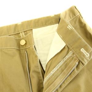 Comme des Garçons Homme Deux AD2015 ストレートパンツ ジップフライ コットン M ベージュ DQ-P070