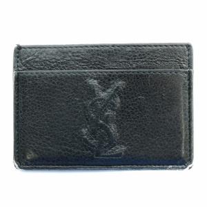 カードケース カード入れ 名刺入れ レザー ロゴ 黒 ブラック 568986 /BB