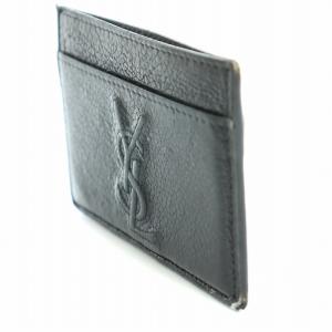 YVES SAINT LAURENT rive gauche カードケース カード入れ 名刺入れ レザー ロゴ 黒 ブラック 568986 /BB