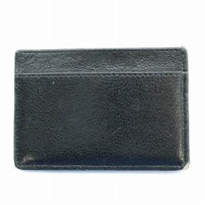 YVES SAINT LAURENT rive gauche カードケース カード入れ 名刺入れ レザー ロゴ 黒 ブラック 568986 /BB
