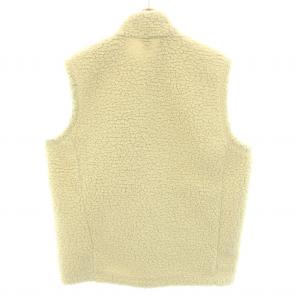 mont-bell クリマプラスシーリングベスト 前開き アウター ボア XL 白 ホワイト 茶 ブラウン 1106717