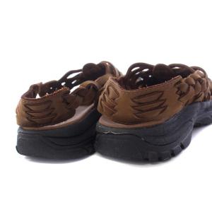 KEEN HYKE ROSARITA2 BISON フラットサンダル 編み込み レザー US6.5 23.5cm
