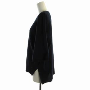 ebure スウェット トレーナー プルオーバー ビックシルエット 長袖 紺 ネイビー