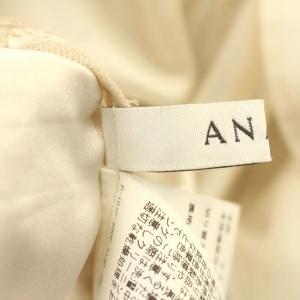 ANAYI 19SS ワンピース 総レース 半袖 シースルー ひざ丈 38 M 白 アイボリー