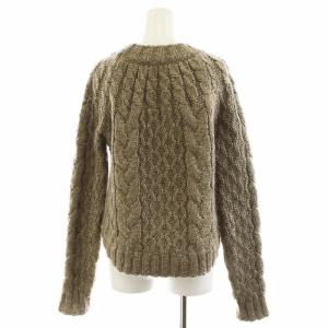SAINT LAURENT PARIS ニット モヘヤ混 XS ゴールド色
