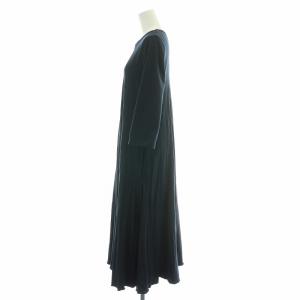 Ron Herman Wrinkle Pleats Long Sleeve Dress リンクルプリーツロングスリーブドレス フレアワンピース ミモレ