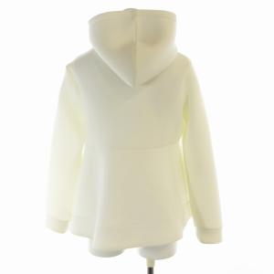 Chesty ジップアップパーカー フーディー リボン装飾 長袖 0 XS 白 ホワイト /RO