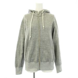 ジップアップパーカー フーディー 長袖 スウェット地 1 S グレー /KU