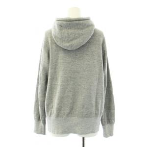 HYKE ジップアップパーカー フーディー 長袖 スウェット地 1 S グレー /KU