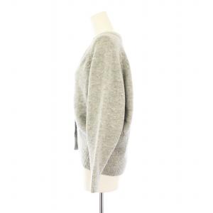 Adam et Rope' AER 15004 ニットカーディガン 長袖 Vネック ウール混 F グレー /KU