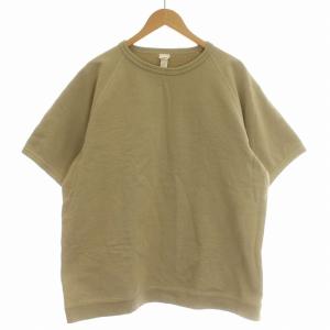 スウェット 半袖 トレーナー Tシャツ L ベージュ