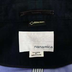 nanamica GORE-TEX ブラックウォッチ ジャケット チェック柄 M 紺 ネイビー 緑 グリーン
