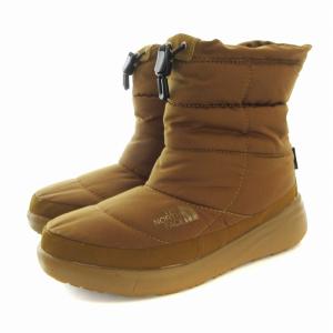 ヌプシ ブーティ ウォータープルーフ VIII 防寒ブーツ ロゴ UK4 22.5 茶 ブラウン NFW52272