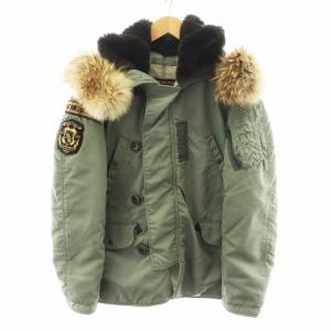 N-3B フライトジャケット フード ファー アウター S カーキ 8310-485900-453 /AN40