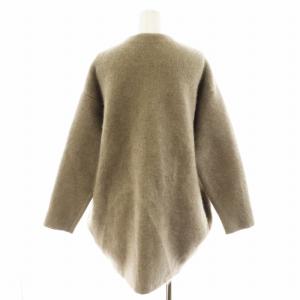 ELENDEEK 22AW ニットカーディガン F ベージュ 紫 パープル