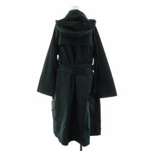 Aquascutum レインコート トレンチコート ロング丈 LL 緑 グリーン