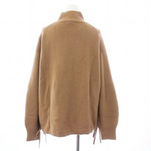 Theory 21AW MERCER WOOL CASH OVERSIZED PO ニット セーター 長袖 ハイネック カシミヤ混 S 茶