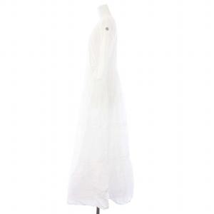 BORDERS at BALCONY BALLERINA MAXI DRESS バレリーナマキシドレス カシュクールワンピース ロング 七分袖 36 S 白 ホワイト