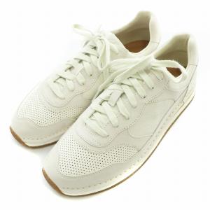 Clarks CRAFTRUN TOR クラフトラントア ローカットスニーカー シューズ レザー メッシュ 切替 US11 28cm ライトグレー