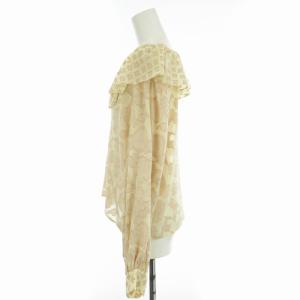 GRACE CONTINENTAL シャツ ブラウス 長袖 花柄 ベージュ 36 ベージュ
