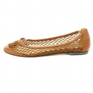 PELLICO パンプス メッシュ フラット 39 茶