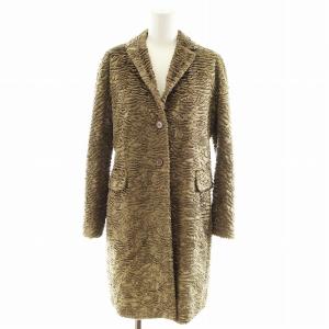 コート ロング丈 アウター 38 S 茶 ブラウン /AN14