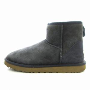 UGG australia クラシックミニ ムートンブーツ 25cm US8 紺 ネイビー 5854