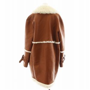 MAX&CO. ボアコート ロング丈 アウター 40 茶 ブラウン 70840321 /AN39