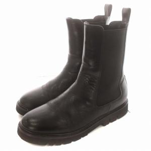 22SS サイドゴアブーツ ショート ブーツ 37 23.5cm 黒 ブラック /G