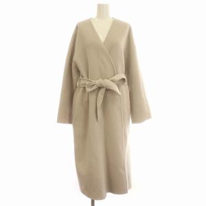 ノーカラーコート ベルテッドコート ロング コート 1 S グレージュ /G