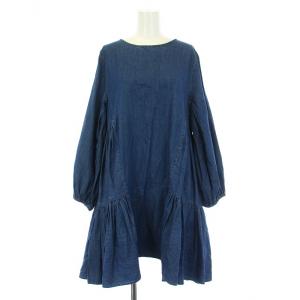 23SS BYWARD DENIM ワンピース XS ネイビー 3710300048