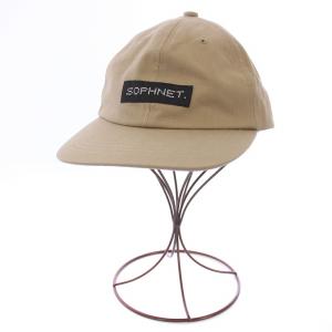 COTTON CANVAS CAP キャップ 帽子 ロゴ F ベージュ SOPH-200105 /BM