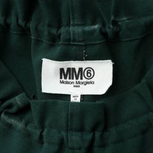MM6 Maison Margiela ワイドパンツ イージー ウエストゴム 38 S 緑 グリーン