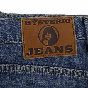 HYSTERIC GLAMOUR PANDA MANIA pt USED デニムスカート ミニ丈 ジップアップ 総柄 27 インディゴ /BM