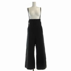 ウォッシャブルハイウエストサロペット オールインワン 1 黒 ブラック 41279790 /RO