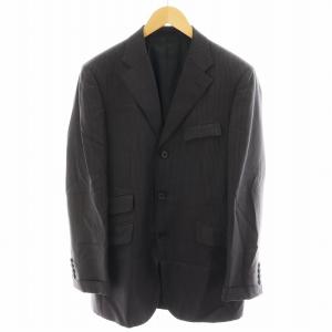 BURBERRY BLACK LABEL スーツ セットアップ 上下 テーラードジャケット シングル パンツ スラックス ストライプ柄 94-78-175 40R M