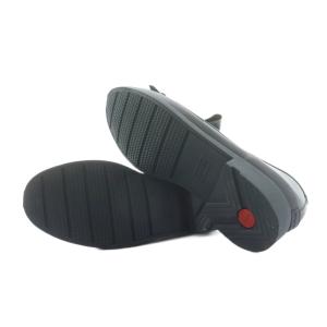 HUNTER リファインドフリンジペニーローファー ラバー ローヒール US7 23cm ネイビー WFF1074RMA