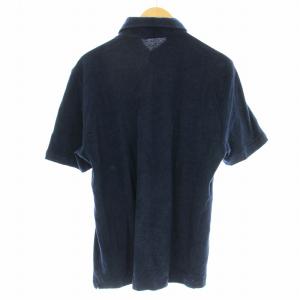 GUY ROVER パイル素材 ポロシャツ 531501-05 半袖 ロゴ刺繍 XL ネイビー 紺 /G