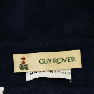 GUY ROVER パイル素材 ポロシャツ 531501-05 半袖 ロゴ刺繍 XL ネイビー 紺 /G