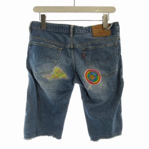 HYSTERIC GLAMOUR KINKY JEANS デニムパンツ ジーパン ジーンズ ショート ハーフ ワッペン S インディゴ