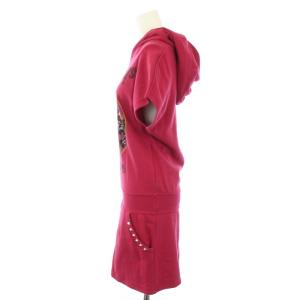 HYSTERIC GLAMOUR ワンピース スウェット ミニ フレンチスリーブ The Runaways Cherry Bomb プリント