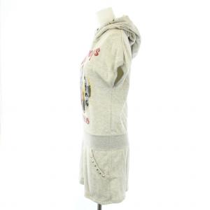 HYSTERIC GLAMOUR ワンピース スウェット ミニ フレンチスリーブ The Runaways Cherry Bomb プリント