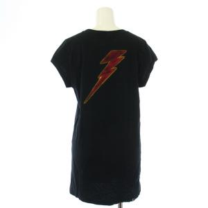 HYSTERIC GLAMOUR ROCK TEE Tシャツ カットソー プリント AC/DC ロゴ 半袖 FREE 黒 ブラック 0101CT09