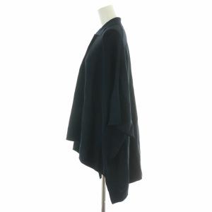 ADORE 23SS クリアドライニットポロ レギュラーカラー 五分袖 ストレッチ 無地 38 M 紺 ネイビー 531-3170510