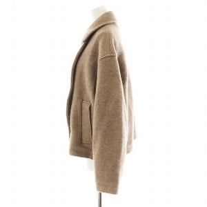 nano universe MAPELスライバーショート丈コート ウール アウター S ベージュ 6693211310 /AN26