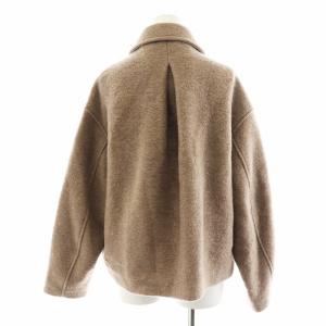 nano universe MAPELスライバーショート丈コート ウール アウター S ベージュ 6693211310 /AN26