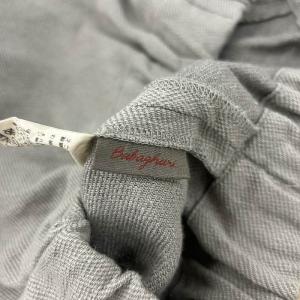 Babaghuri タイトスカート イージー ミモレ ロング スリット 麻 リネン混 ウール混 S グレー /BB