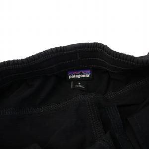 Patagonia BAGGIES SHORTS 57057 バギーショートパンツ ナイロン ロゴ プリント S 黒